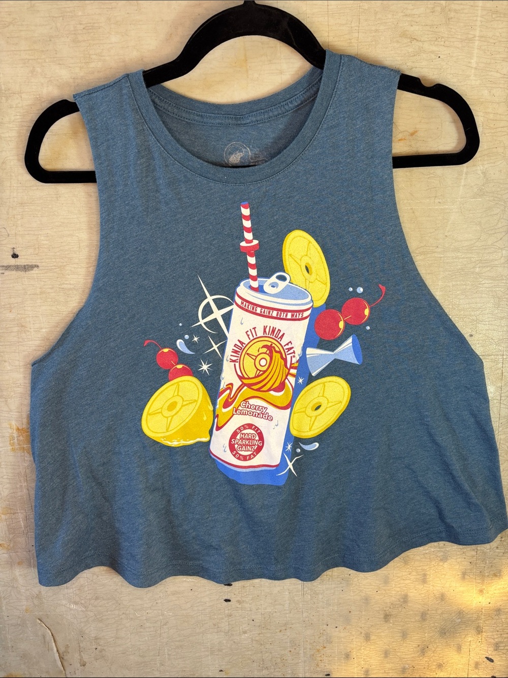 Women’s Kinda Fit Kinda Fat Tank Top with Lemonade Can Print